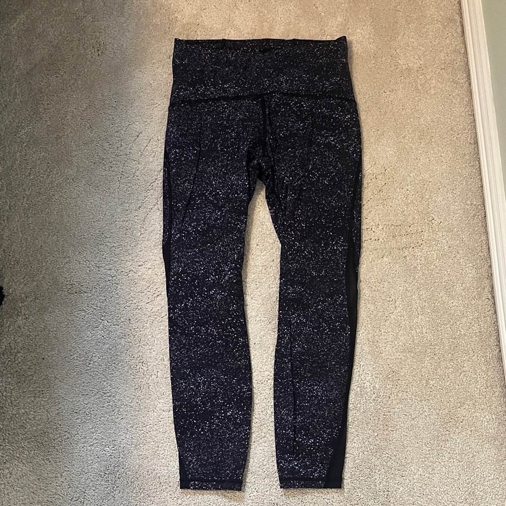 lululemon athletica starry purple running tights